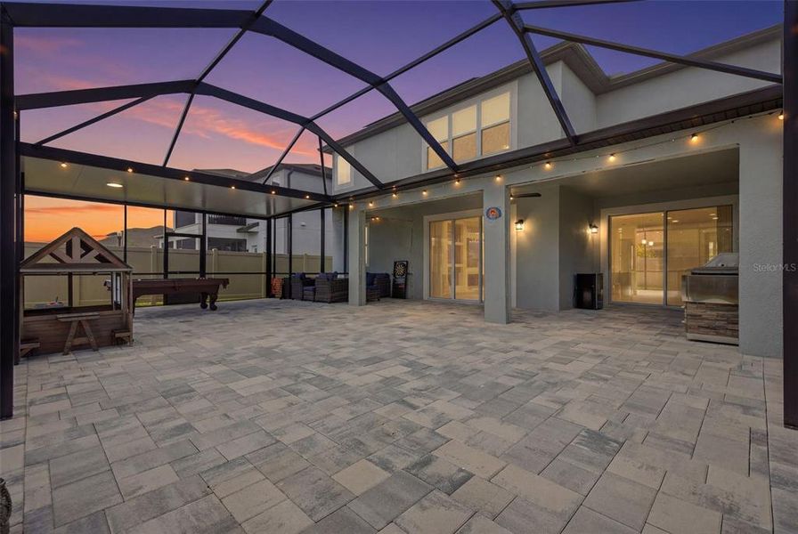 Exterior details and patio area of a home in Whispering Oaks Preserve, Wesley Chapel (Image 39). Exterior details and patio area of a home in Whispering Oaks Preserve, Wesley Chapel (Image 39).