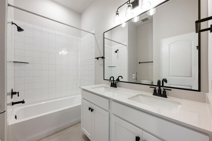 Furnished interior view inside a new home in Willow Springs, Buda (Image 7).