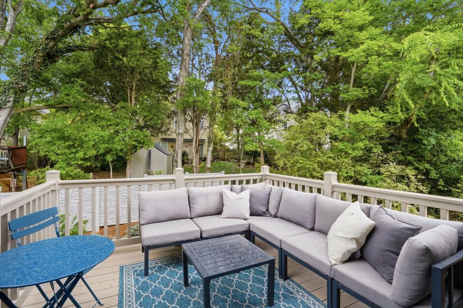Exterior details and patio area of a home in The Townes at Wade Ardrey, Charlotte (Image 23). Exterior details and patio area of a home in The Townes at Wade Ardrey, Charlotte (Image 23).