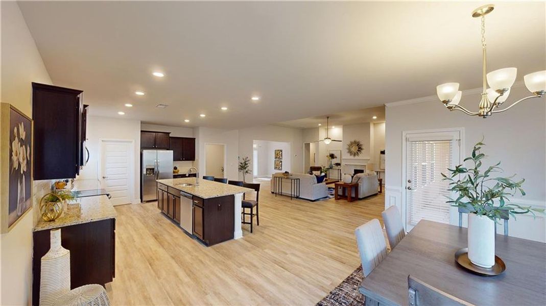 Furnished interior view inside a new home in Holliday Pass, Griffin (Image 13). Furnished interior view inside a new home in Holliday Pass, Griffin (Image 13).
