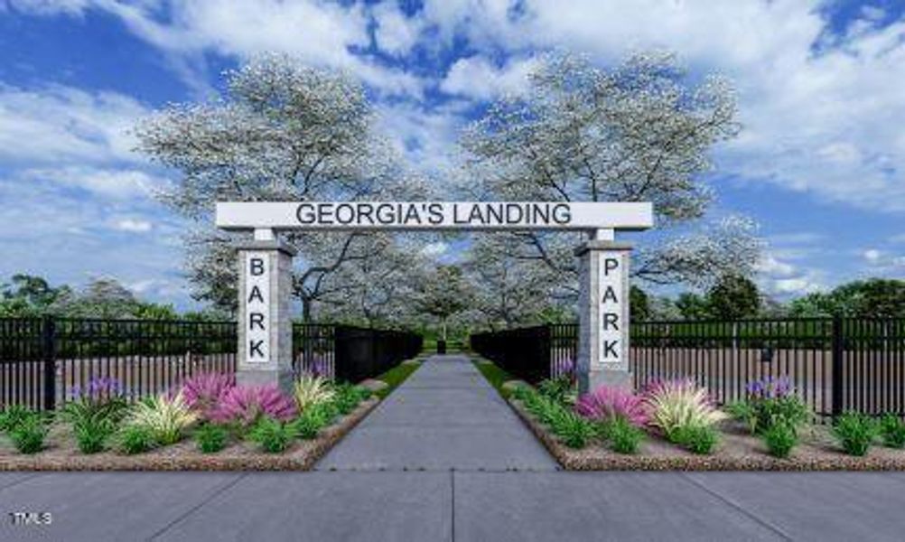 Bark Park Entrance Rendering