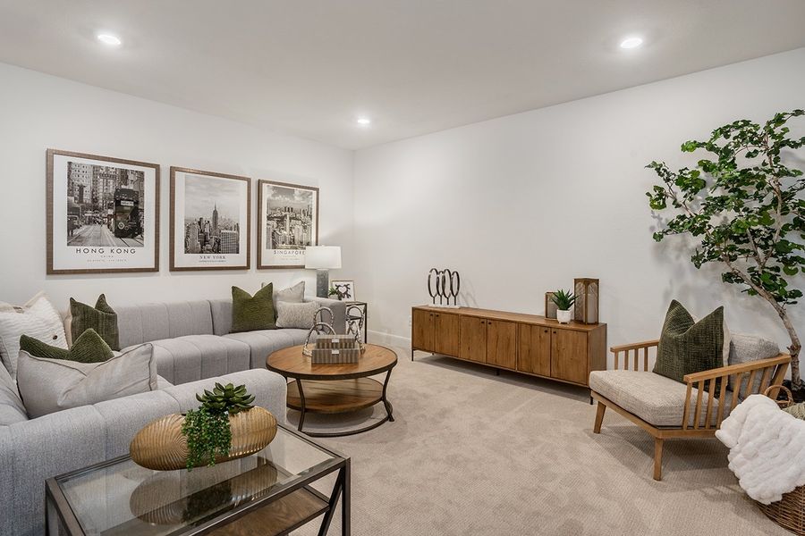 Representative furnished interior of a home built from the Calypso by Taylor Morrison in Travisso Naples Collection, Leander (Image 9). Representative furnished interior of a home built from the Calypso by Taylor Morrison in Travisso Naples Collection, Leander (Image 9).