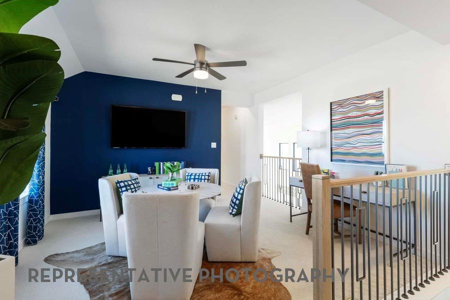 Furnished interior view inside a new home in Pomona, Manvel (Image 10).