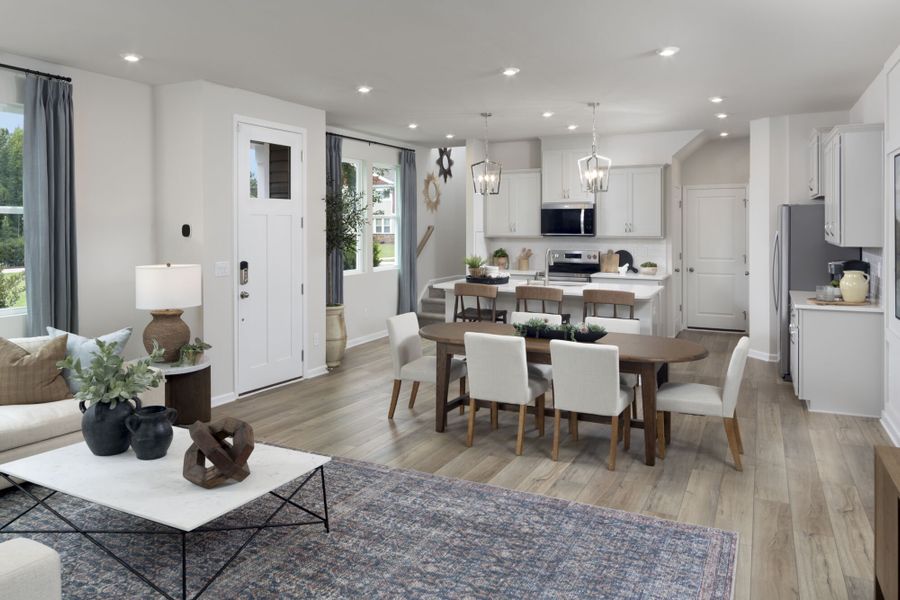 Vienna Model great room and kitchen Vienna Model great room and kitchen