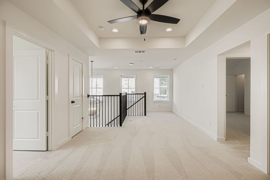 Spacious, unfurnished interior of a new home in Castle Hills Northpointe - Townhomes, Carrollton (Image 23). Spacious, unfurnished interior of a new home in Castle Hills Northpointe - Townhomes, Carrollton (Image 23).