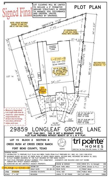 2D floor plan layout of this home in Cross Creek Ranch 65′, Fulshear, TX (Image 3).
