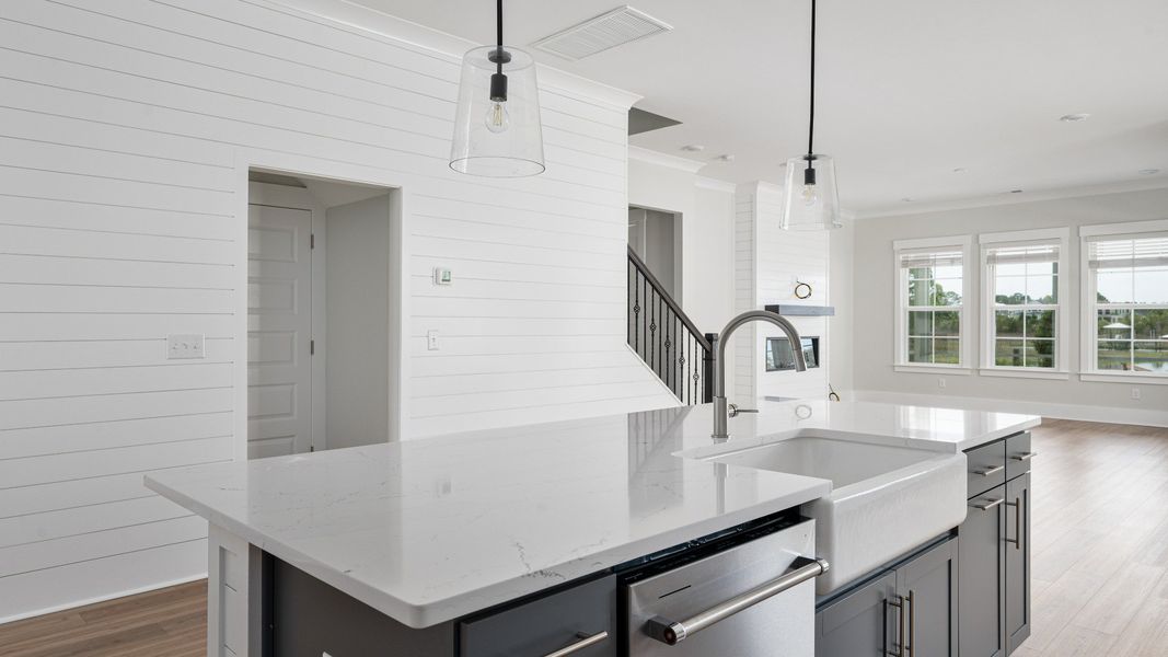 Representative furnished interior of a home built from the Lighthouse II by DRB Homes in Ballam Oaks, Mount Pleasant (Image 6).
