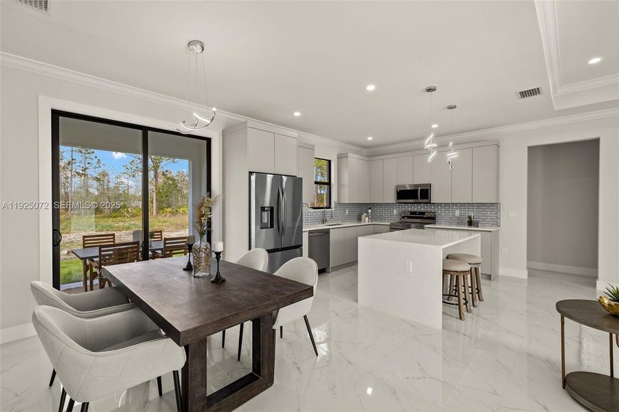 Furnished interior view inside a new home in , Naples (Image 12).