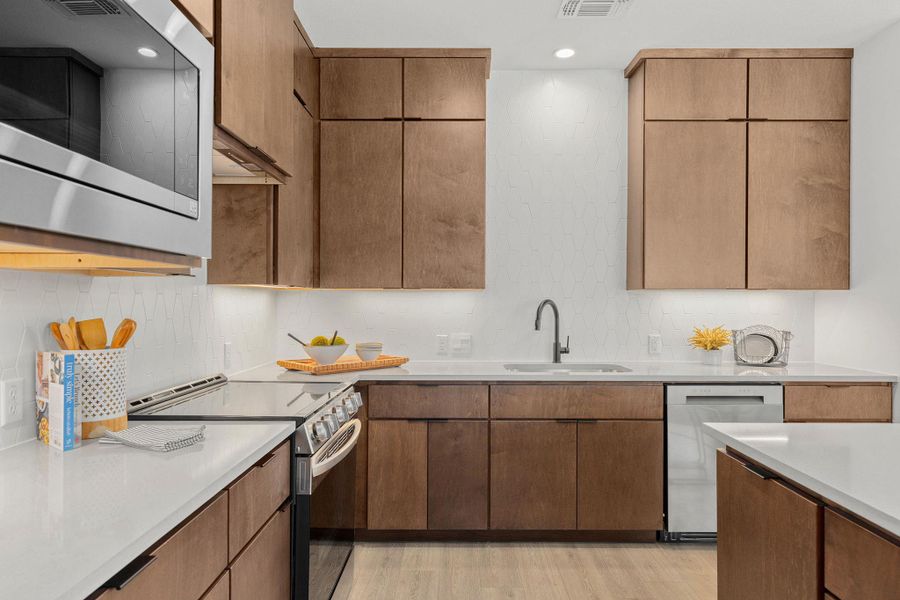 Furnished interior view inside a new home in Whisper Valley, Manor (Image 33). Furnished interior view inside a new home in Whisper Valley, Manor (Image 33).