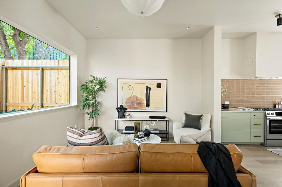 Furnished interior view inside a new home in , Austin (Image 7). Furnished interior view inside a new home in , Austin (Image 7).