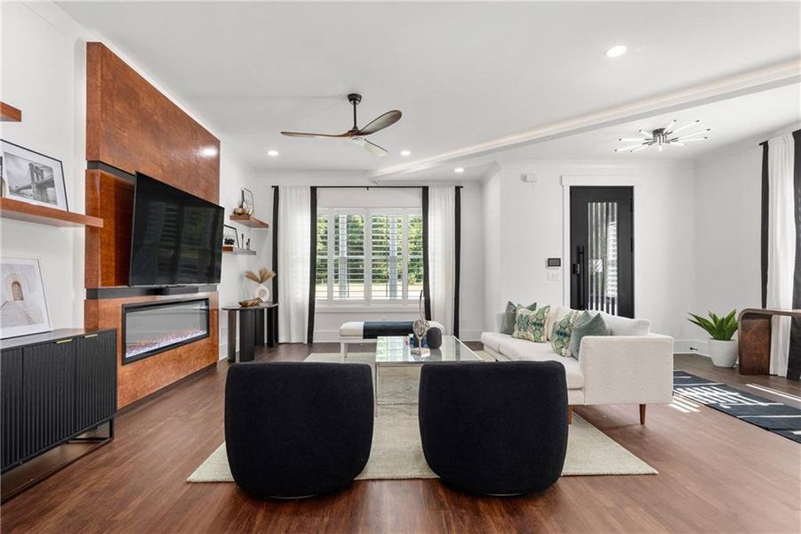Furnished interior view inside a new home in , Stockbridge (Image 10).