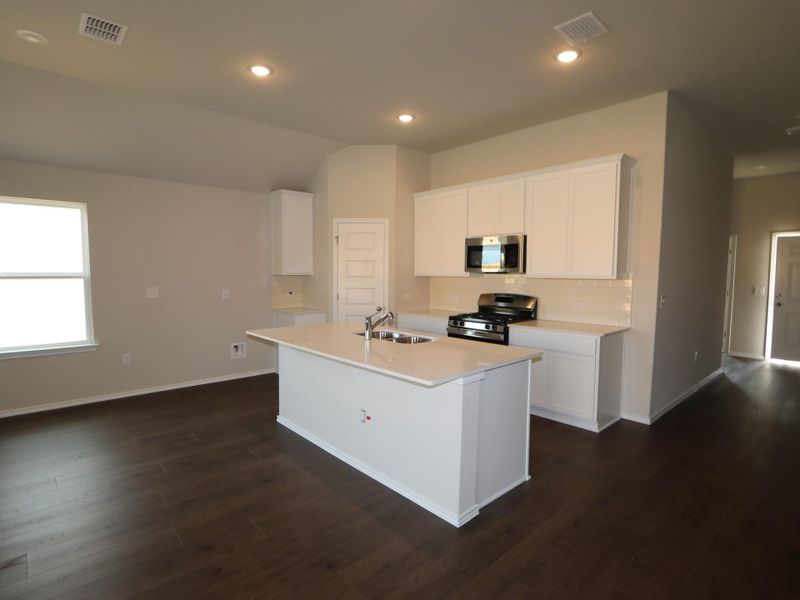 Furnished interior view inside a new home in Cascades at Onion Creek, Austin (Image 9). Furnished interior view inside a new home in Cascades at Onion Creek, Austin (Image 9).