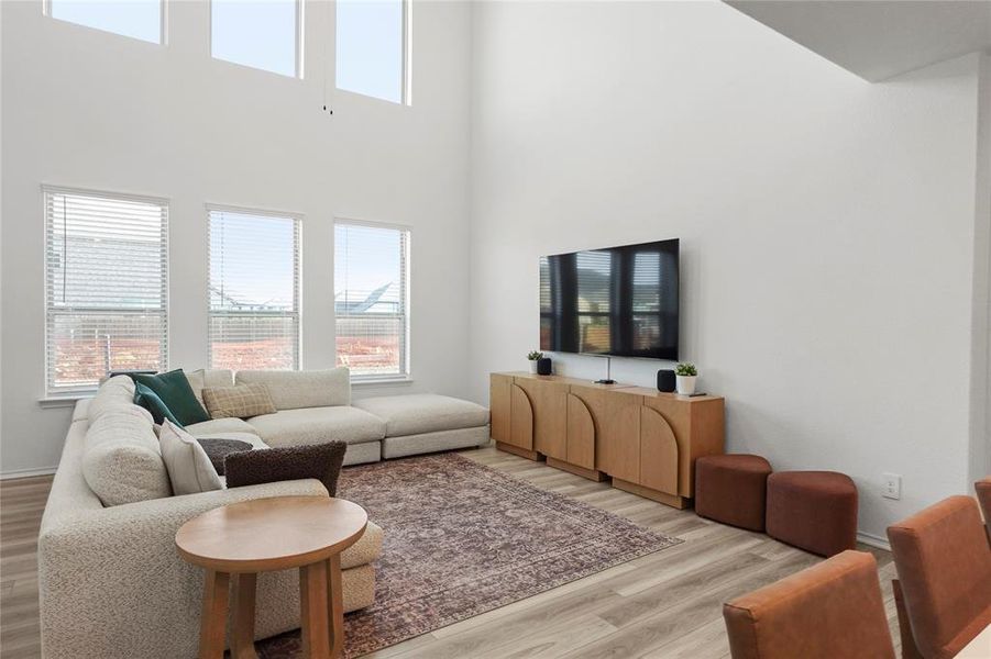 Furnished interior view inside a new home in Keeneland 40s, Aubrey (Image 5).