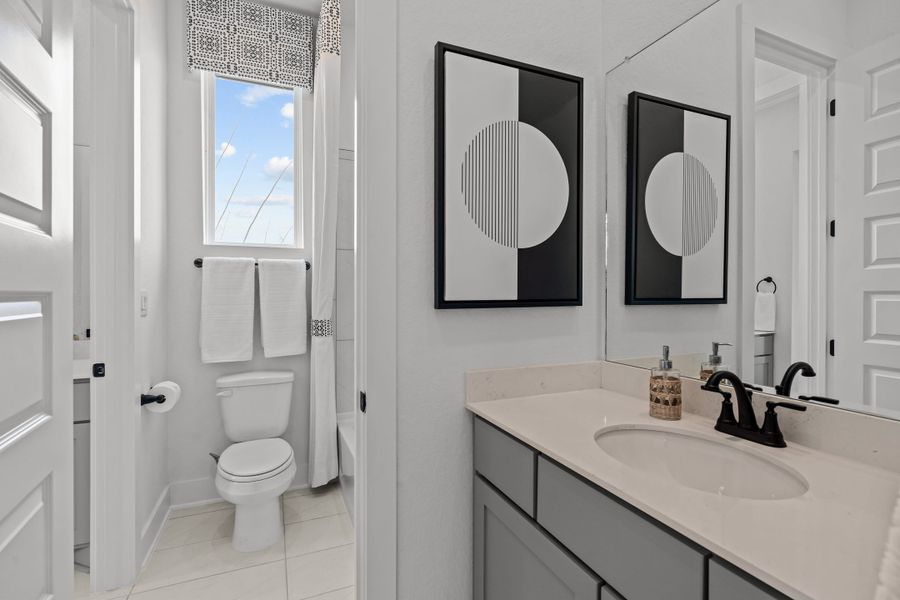 Furnished interior view inside a new home in Lariat, Liberty Hill (Image 44).