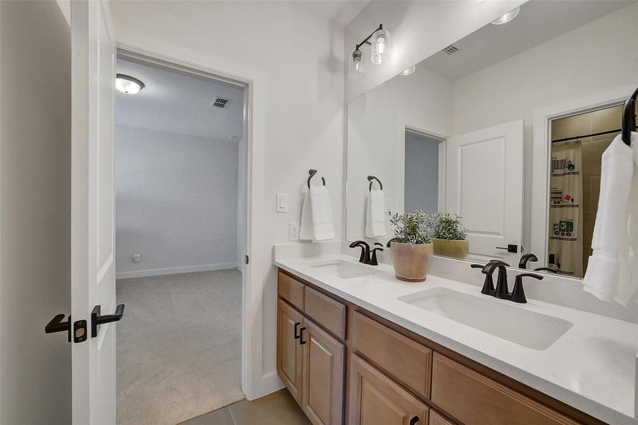 Furnished interior view inside a new home in , Cypress (Image 35).