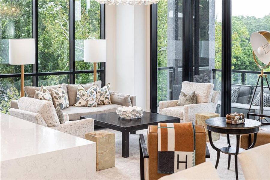 Furnished interior view inside a new home in , Atlanta (Image 24).