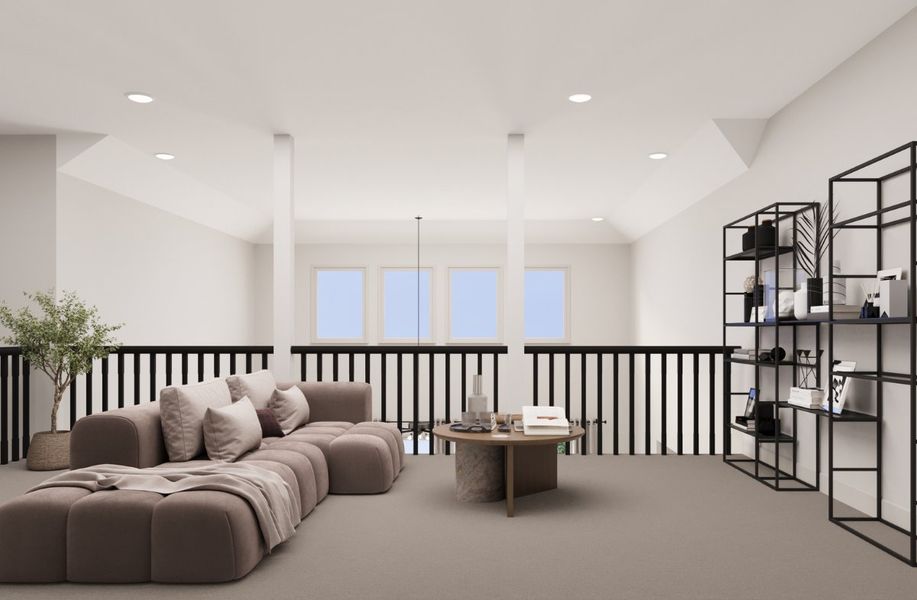 Representative furnished interior of a home built from the Lockhart by Beazer Homes in Heath Golf and Yacht Club, Heath (Image 10).