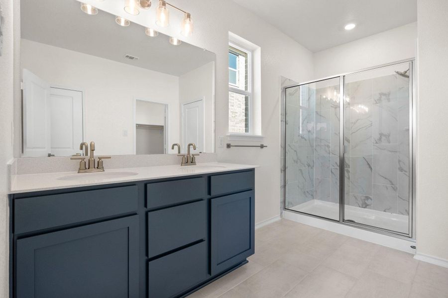 Furnished interior view inside a new home in Salerno - Classic Collection, Round Rock (Image 9). Furnished interior view inside a new home in Salerno - Classic Collection, Round Rock (Image 9).