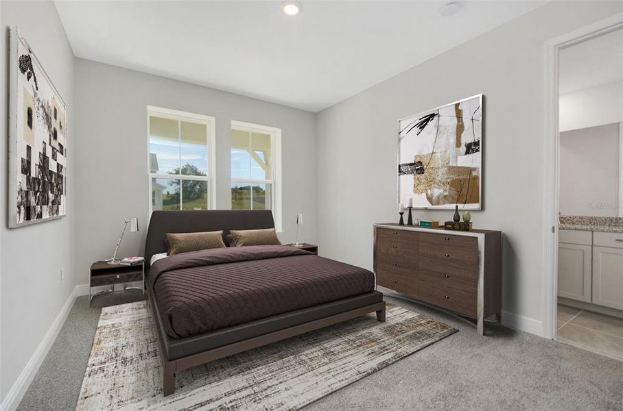 Furnished interior view inside a new home in Vintner Reserve, Clermont (Image 2).