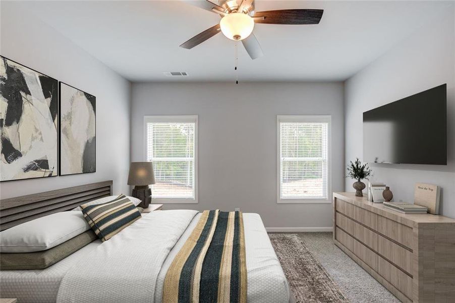 Furnished interior view inside a new home in , Clarkesville (Image 6).
