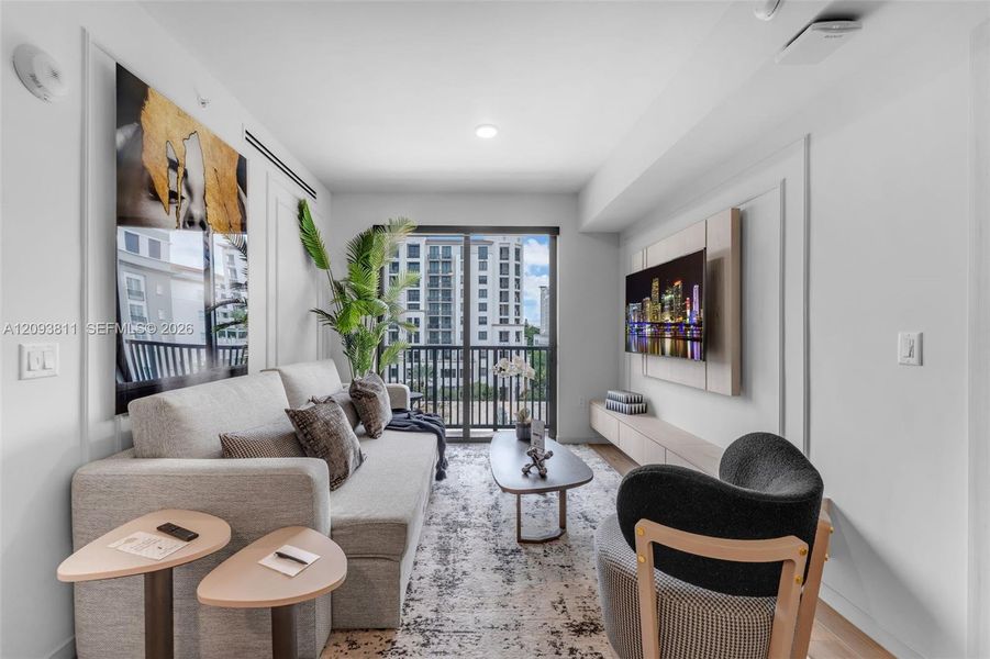 Furnished interior view inside a new home in , Coral Gables (Image 7).