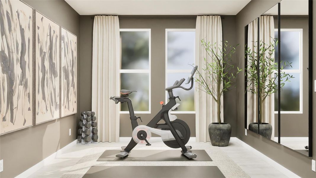 Furnished interior view inside a new home in Thunder Rock, Marble Falls (Image 12).