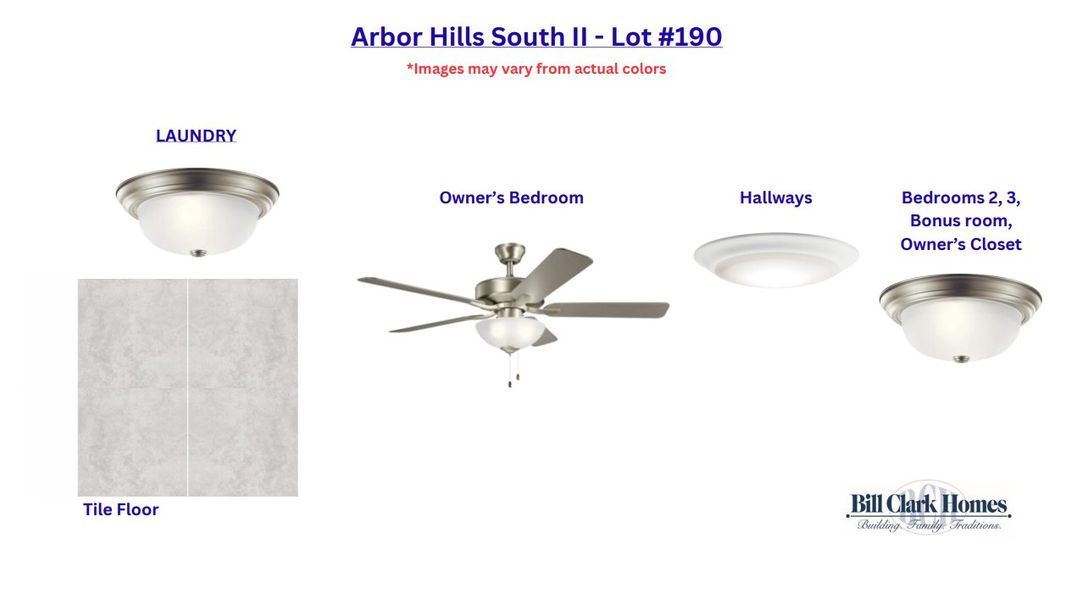 Sample of building materials used in homes in Arbor Hills South II, Greenville (Image 3).