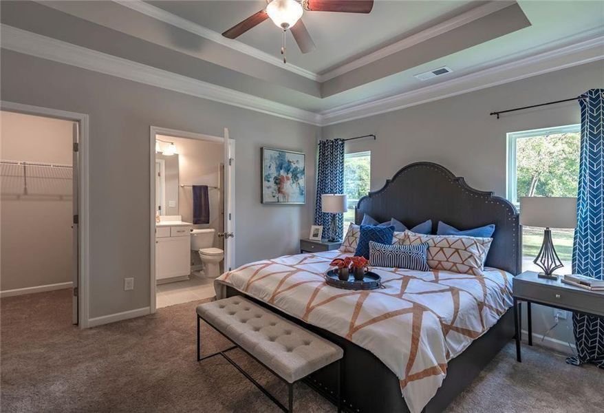 Furnished interior view inside a new home in Fair Oak, Calhoun (Image 14). Furnished interior view inside a new home in Fair Oak, Calhoun (Image 14).
