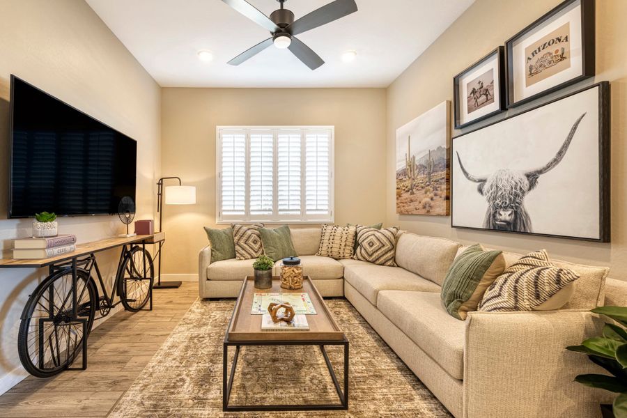 Representative furnished interior of a home built from the Spring Plan 50-2 by Tri Pointe Homes in Whispering Hills, Laveen (Image 8).