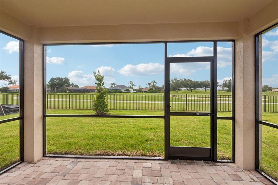 Exterior details and patio area of a home in Grasslands West, Lakeland (Image 20).