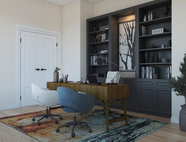 Furnished interior view inside a new home in , Houston (Image 15).