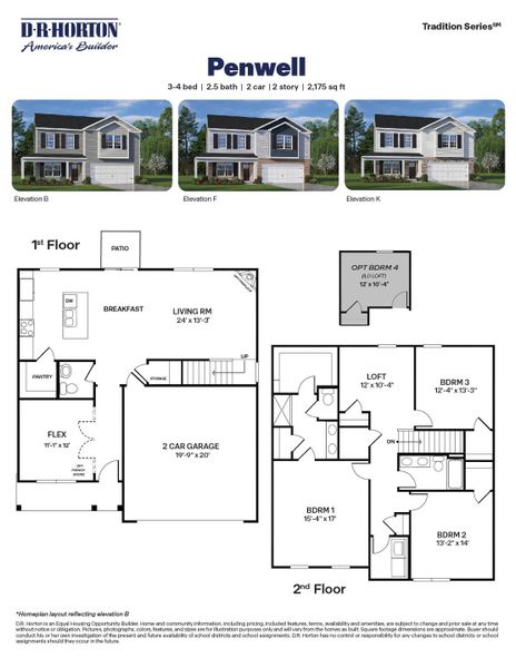 2D floor plan layout of this home in West New Bern, New Bern, NC (Image 3).