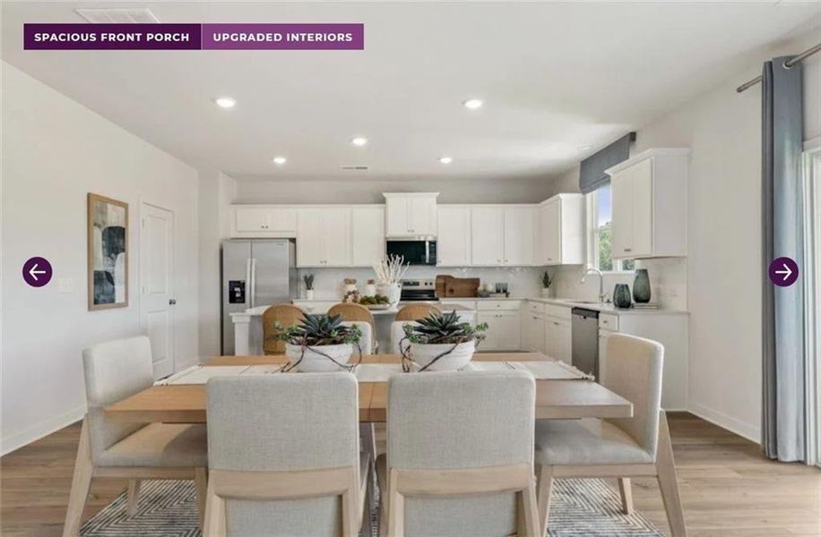 Furnished interior view inside a new home in Reserve at Gum Springs, Jefferson (Image 9).