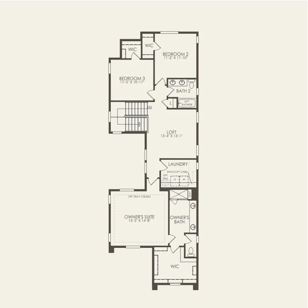 2D floor plan layout for the Summitcrest by Pulte Homes in Parkvale at Sterling Ranch, Littleton, CO (Image 1). 2D floor plan layout for the Summitcrest by Pulte Homes in Parkvale at Sterling Ranch, Littleton, CO (Image 1).