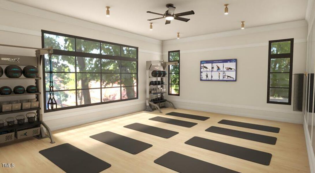 Altis Yoga Room Rendering