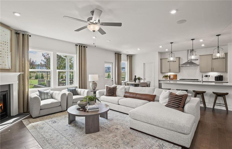 Furnished interior view inside a new home in Anderson Point Estates, McDonough (Image 8). Furnished interior view inside a new home in Anderson Point Estates, McDonough (Image 8).