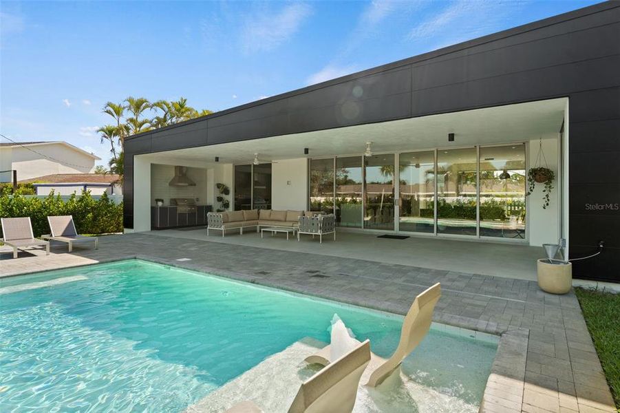 Exterior details and patio area of a home in , Belleair (Image 31).