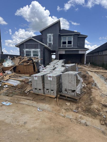 Front exterior of a new home in Jubilee 45' 70', Hockley, TX, highlighting curb appeal (Image 5). Front exterior of a new home in Jubilee 45' 70', Hockley, TX, highlighting curb appeal (Image 5).