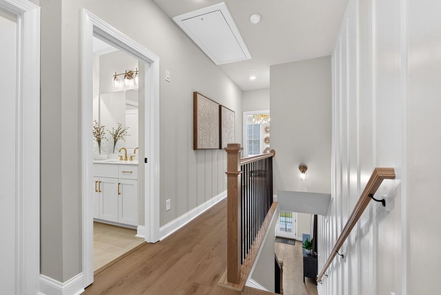 Representative furnished interior of a home built from the The Benton IV by The Providence Group in Ward's Crossing Townhomes, Johns Creek (Image 36).