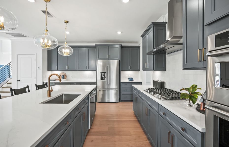 Representative furnished interior of a home built from the Leyton by Pulte Homes in Elmbrook, Matthews (Image 28).