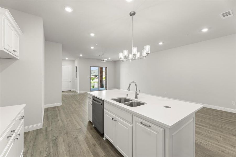 Furnished interior view inside a new home in Woodbridge, Wylie (Image 9).
