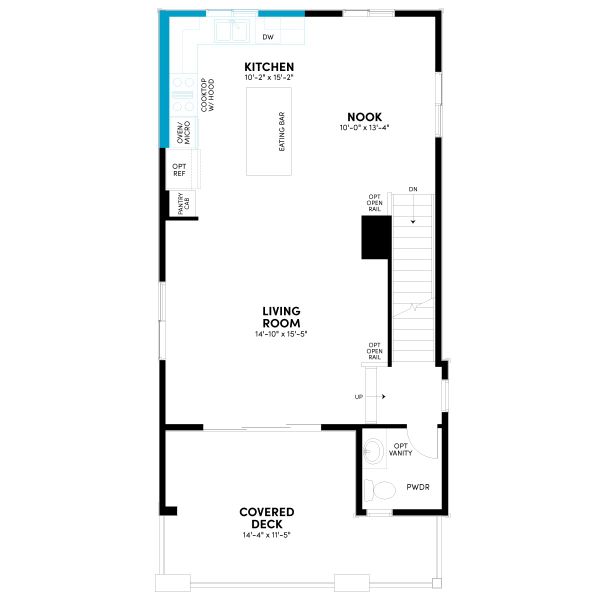 2D floor plan layout for the Apex Three by Brookfield Residential in Apex at Uplands, Westminster, CO (Image 7). 2D floor plan layout for the Apex Three by Brookfield Residential in Apex at Uplands, Westminster, CO (Image 7).