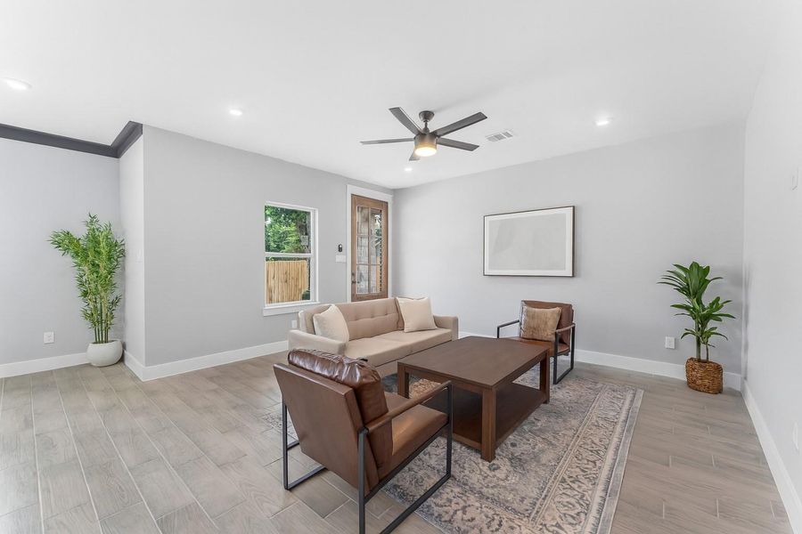 Furnished interior view inside a new home in , Houston (Image 12).