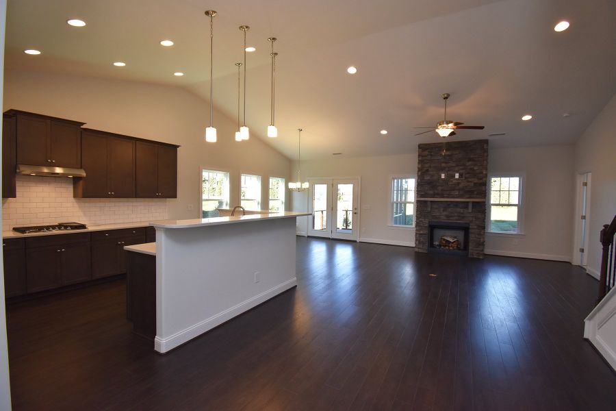 Representative furnished interior of a home built from the Cambridge by Keystone Homes NC in Weybridge, Burlington (Image 19).