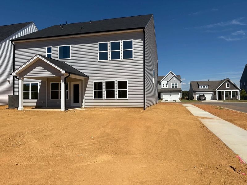 Exterior details and patio area of a home in Crescent Mills, Wilson's Mills (Image 4).