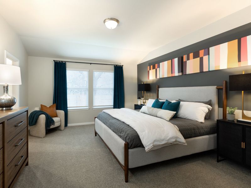 Furnished interior view inside a new home in Lexington Parke, Del Valle (Image 7).