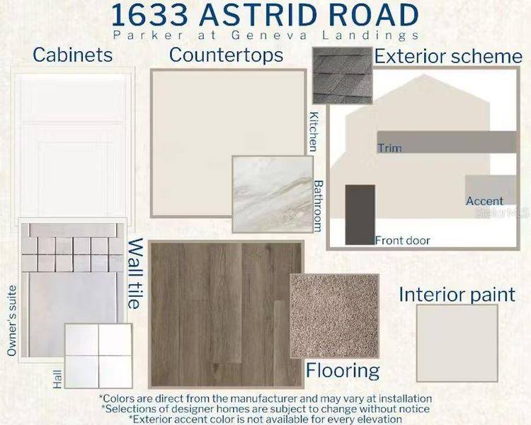 Sample of building materials used in homes in Geneva Landings, Davenport (Image 4). Sample of building materials used in homes in Geneva Landings, Davenport (Image 4).