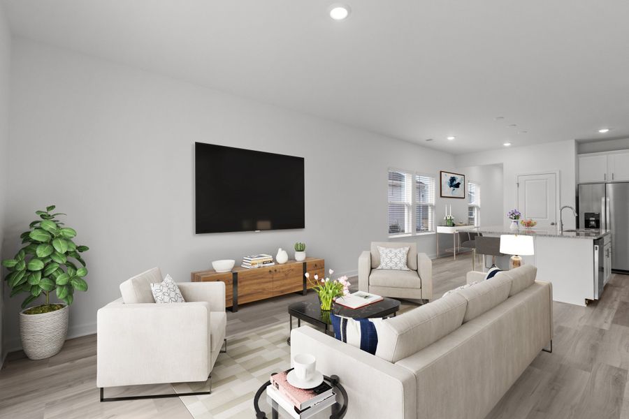 Furnished interior view inside a new home in Cypress Ridge - The Boardwalk Series, Longs (Image 5).