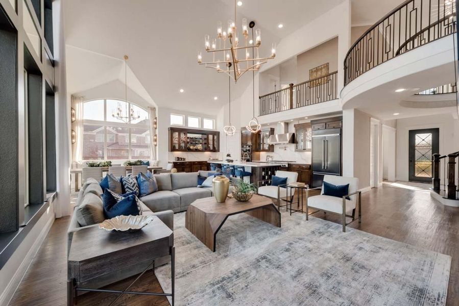 Representative furnished interior of a home built from the Lake Forest by Grand Homes in Grand Oaks, Celina (Image 7).