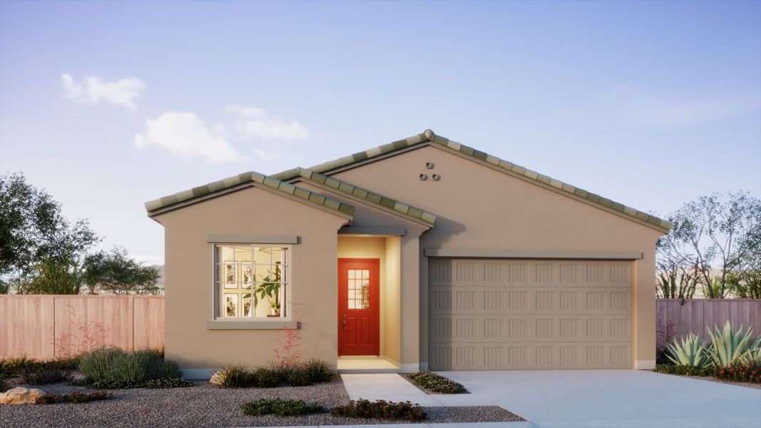 Representative exterior photo of a completed home built from the Copper by Mattamy Homes in Saguaro Reserve II, Marana, AZ (Image 20).